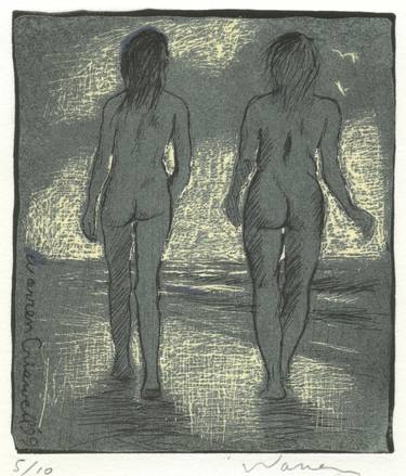 Original Figurative Nude Printmaking by Warren Criswell