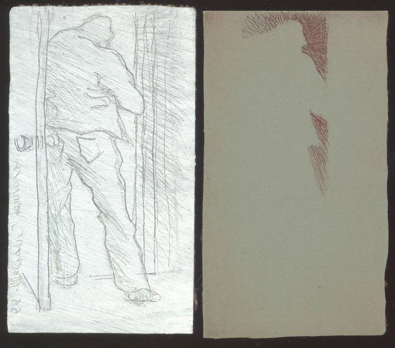 Original Figurative Men Printmaking by Warren Criswell