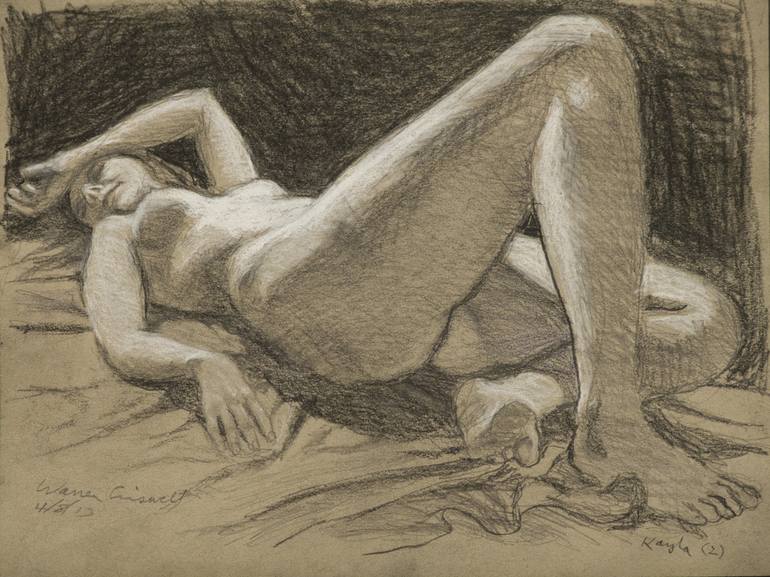 Original Figurative Nude Printmaking by Warren Criswell