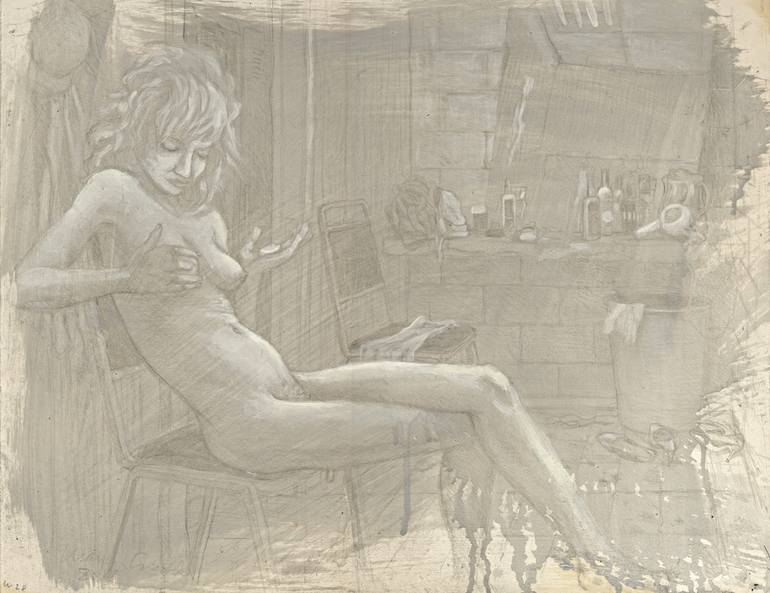 Original Figurative Nude Printmaking by Warren Criswell