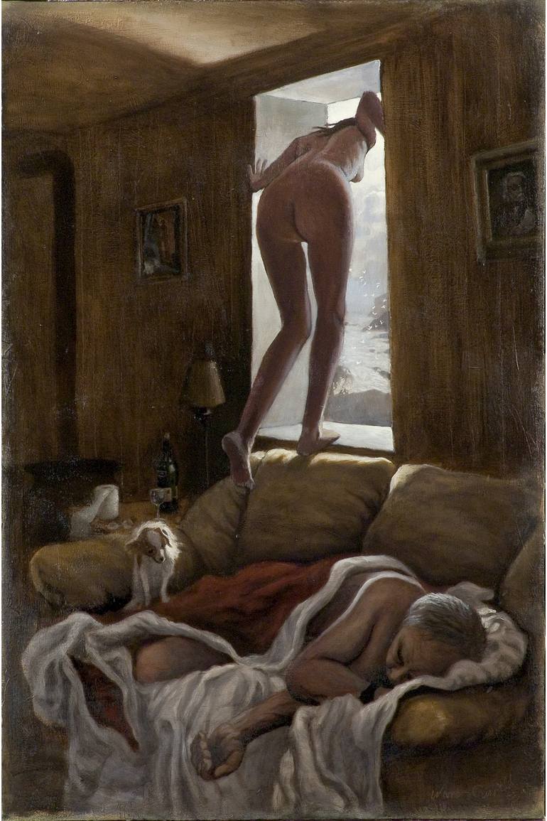 Original Figurative Beach Painting by Warren Criswell