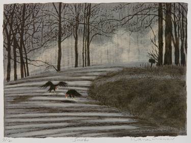 Original Figurative Landscape Printmaking by Warren Criswell