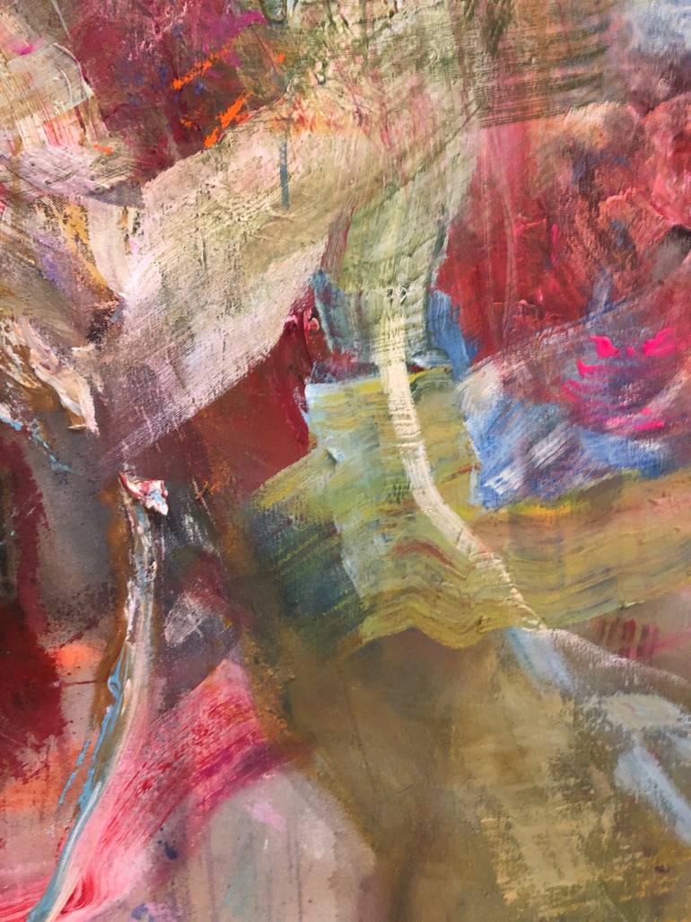 Original Abstract Expressionism Abstract Painting by Veronique Ouaknine