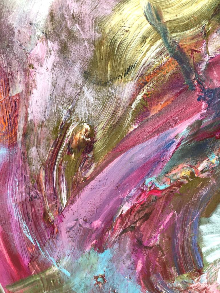 Original Abstract Expressionism Abstract Painting by Veronique Ouaknine