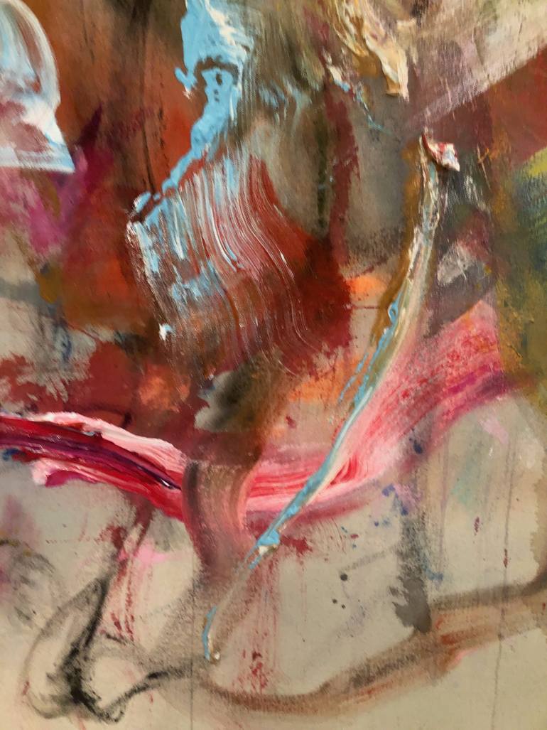 Original Abstract Expressionism Abstract Painting by Veronique Ouaknine