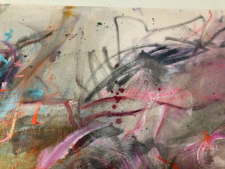 Original Abstract Expressionism Abstract Painting by Veronique Ouaknine