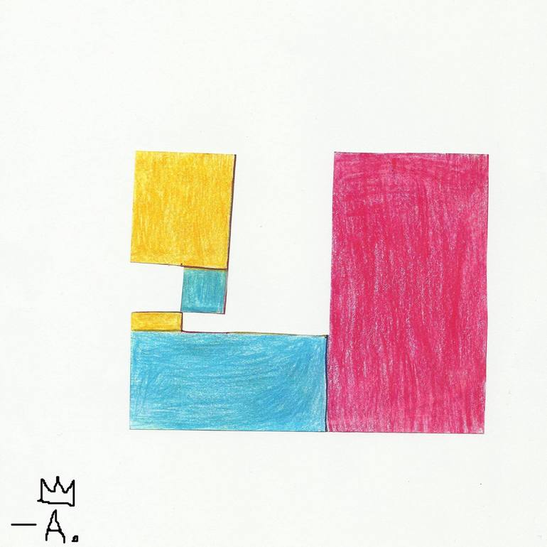 Red, Yellow and Blue Drawing by Alberto Rodríguez Torres | Saatchi Art
