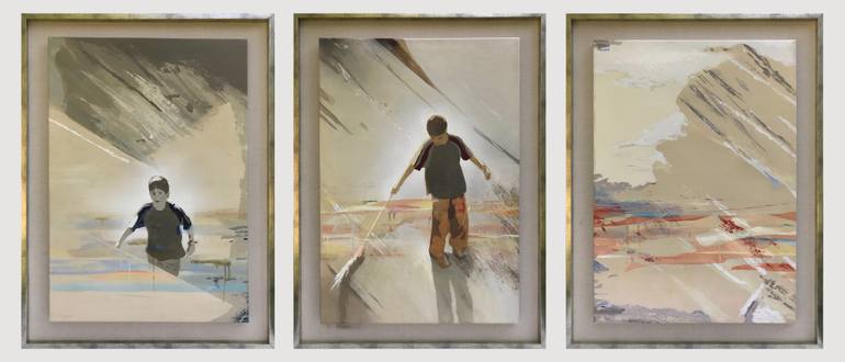 Original Figurative Children Painting by Carmen Luz Pino