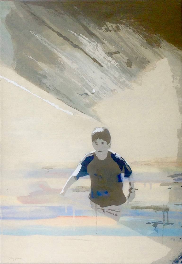 Original Figurative Children Painting by Carmen Luz Pino