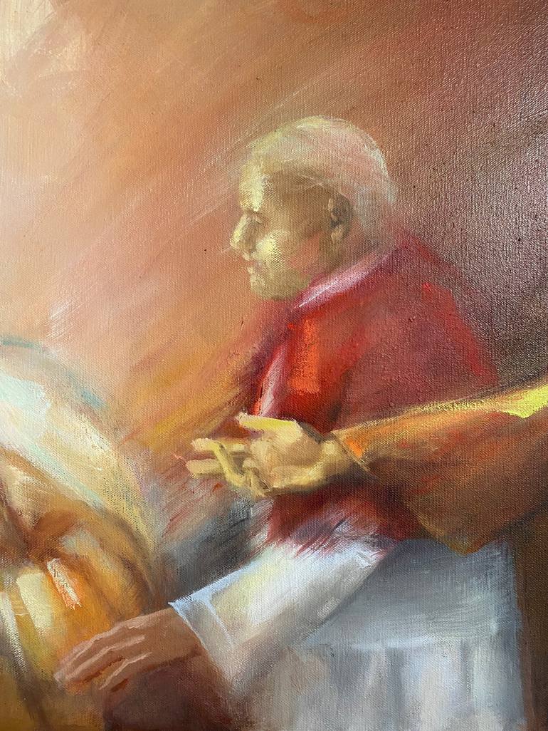 Original Figurative Religion Painting by Carmen Luz Pino