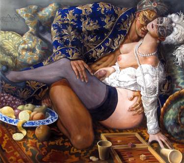 Original Erotic Paintings by Andrea Alciato