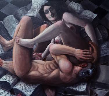 Original Art Deco Erotic Paintings by Andrea Alciato
