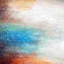 A vibrant, atmospheric abstract landscape, truly dramatic and inspirational. Richly textured in dark brown, red, white and blue. The artwork is on gallery quality canvas with the sides finished, ready to hang, no need for a frame. This original handmade painting will be delivered with a signed certificate of authenticity. Carefully packed in cardboard box, between sheets of polystyrene foam. Shipped with tracking number by USPS