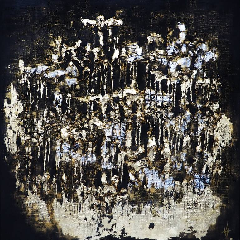 Original Abstract Painting by Ada Van  Abstract Art on Canvas  RICH AND FAMOUS