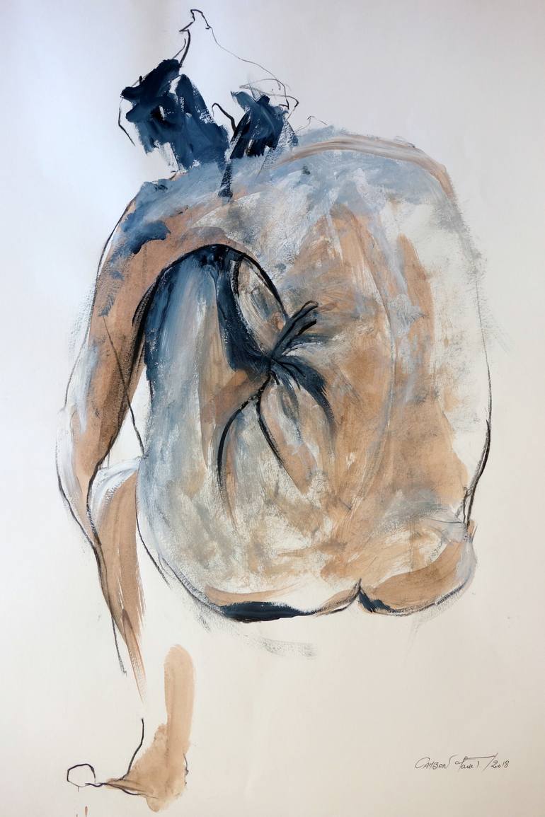 Original Expressionism Nude Paintings by Marie Therese Cambon