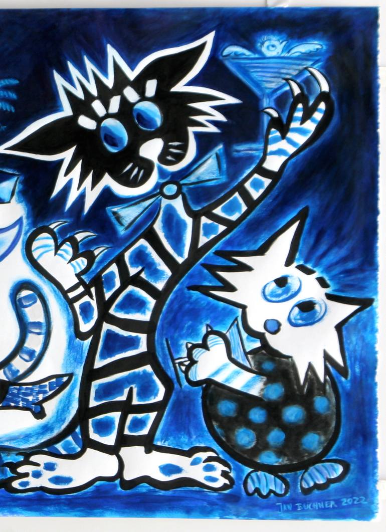 Original Contemporary Animal Painting by Jan Buchner