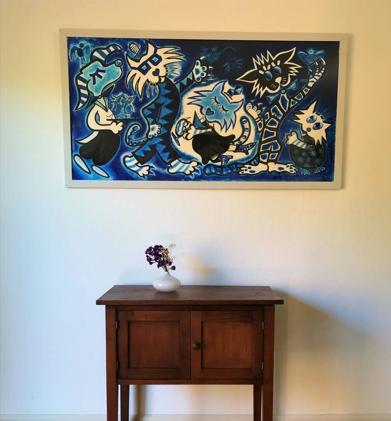 Original Contemporary Animal Painting by Jan Buchner