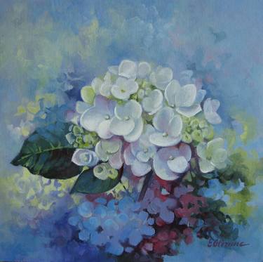 Original Fine Art Floral Paintings by Elena Oleniuc