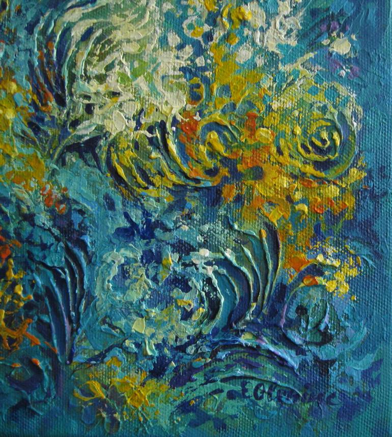 Original Expressionism Abstract Painting by Elena Oleniuc