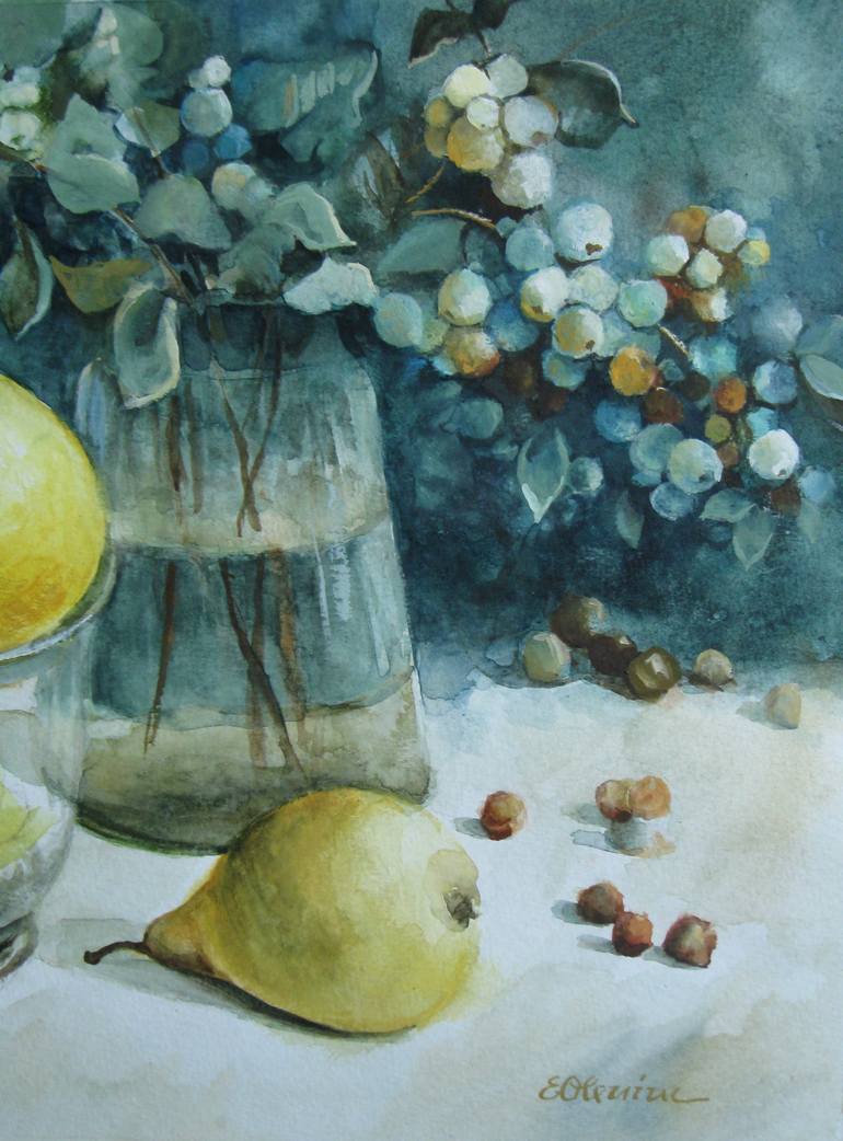 Original Fine Art Still Life Painting by Elena Oleniuc