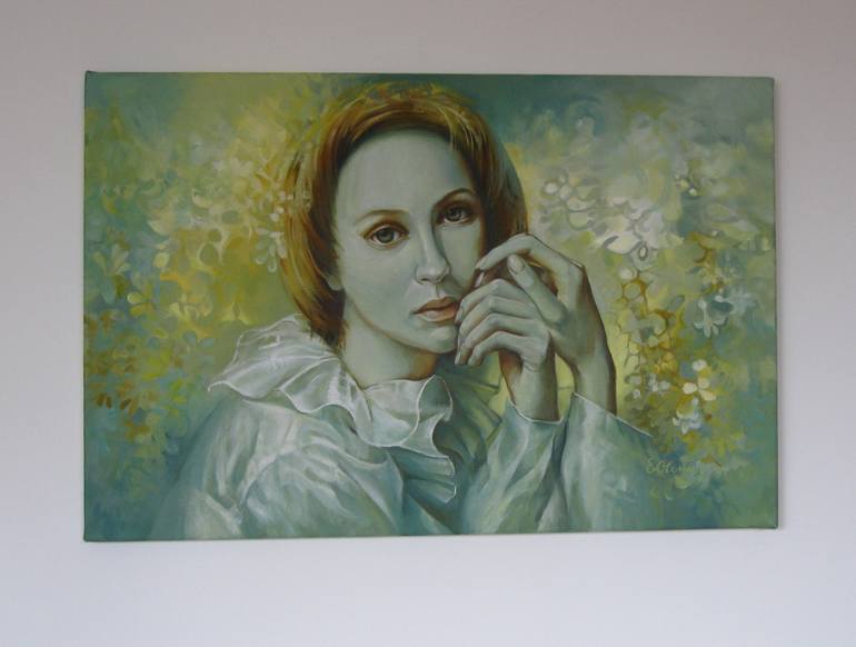 Original Portraiture Portrait Painting by Elena Oleniuc