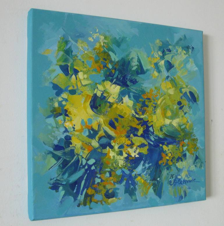 Original Fine Art Abstract Painting by Elena Oleniuc