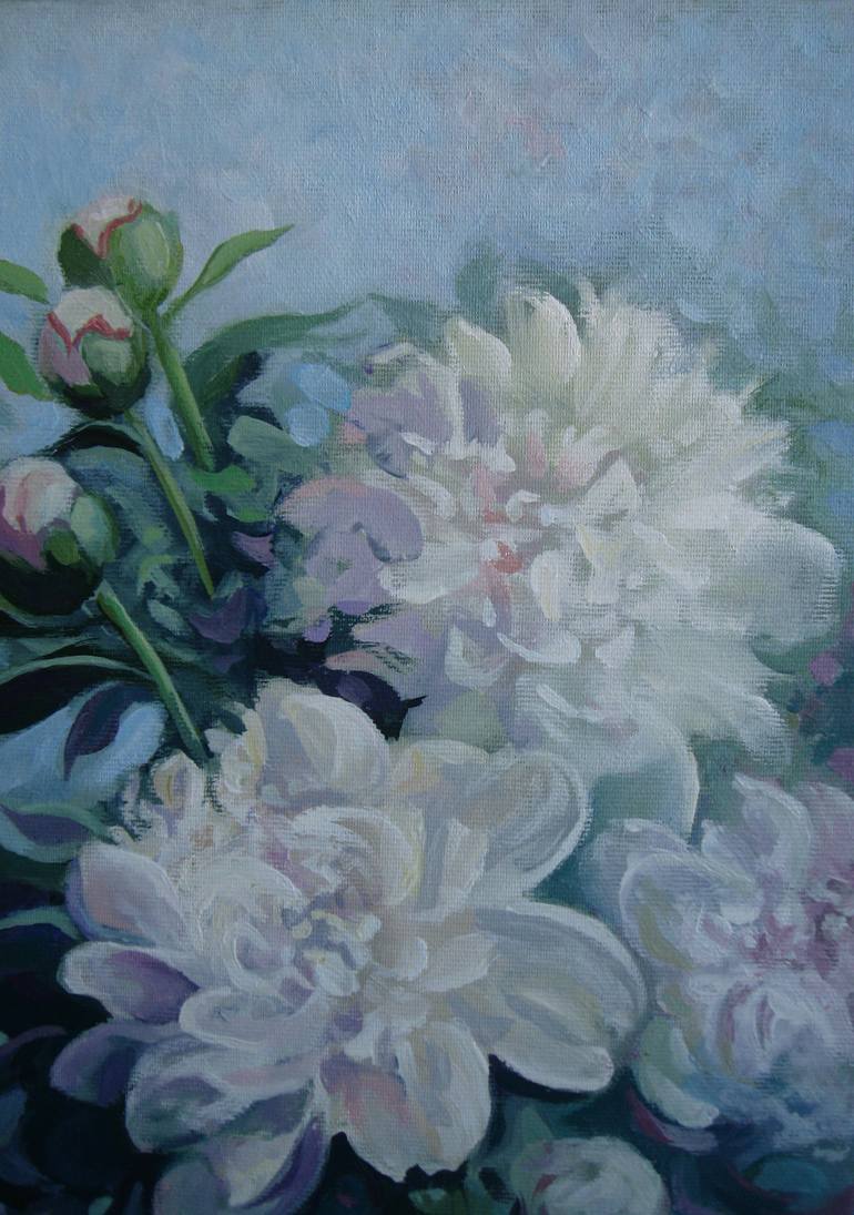 Original Fine Art Floral Painting by Elena Oleniuc