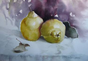 Original Fine Art Still Life Paintings by Elena Oleniuc