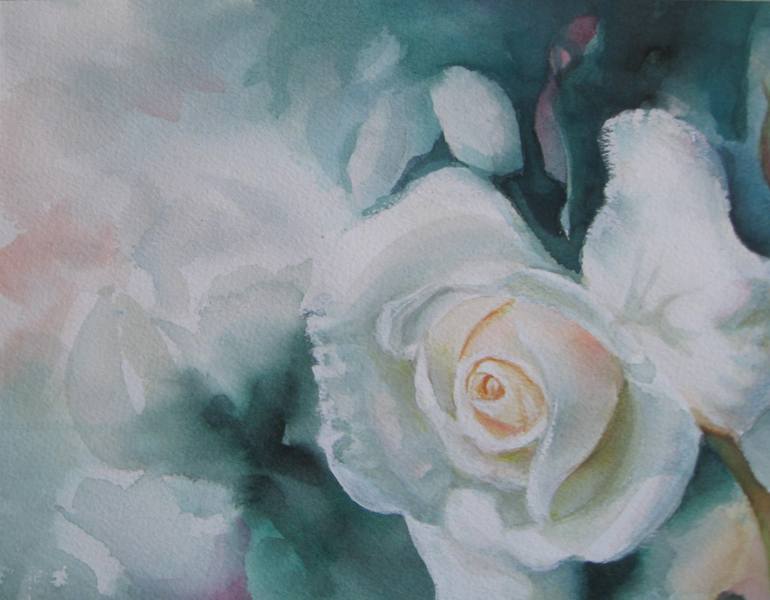 Original Floral Painting by Elena Oleniuc
