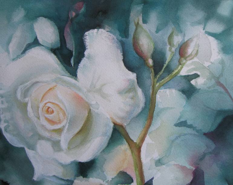 Original Floral Painting by Elena Oleniuc