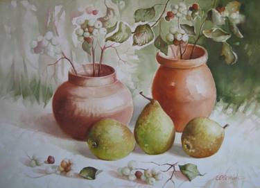 Print of Still Life Paintings by Elena Oleniuc