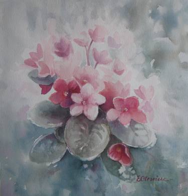 Print of Impressionism Floral Paintings by Elena Oleniuc