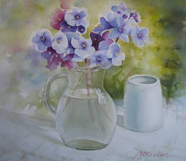 Original Fine Art Still Life Paintings by Elena Oleniuc