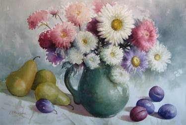 Original Still Life Paintings by Elena Oleniuc