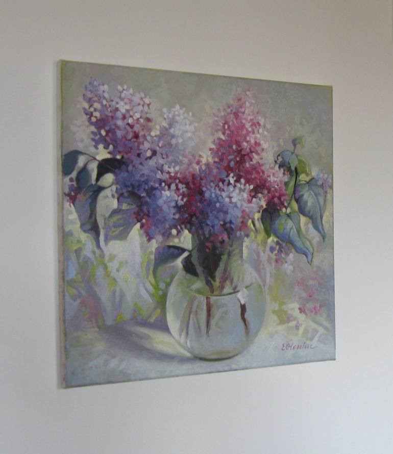 Original Floral Painting by Elena Oleniuc