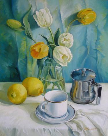 Print of Realism Still Life Paintings by Elena Oleniuc