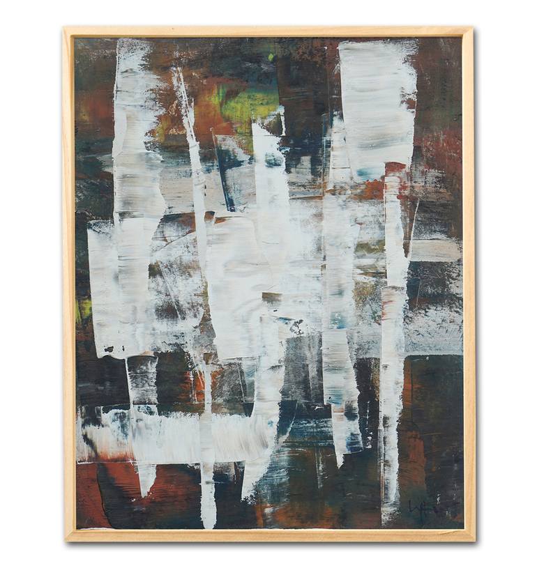 Original Abstract Expressionism Abstract Painting by Le Nam Tran