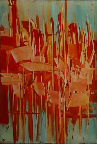 Original Abstract Expressionism Abstract Paintings by Le Nam Tran