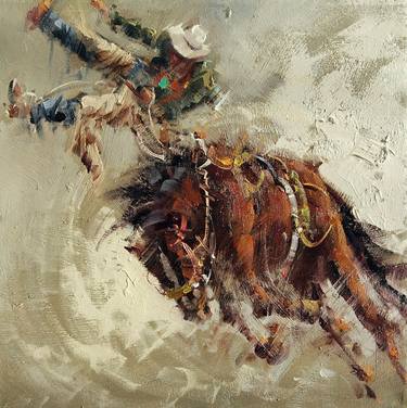 Original Abstract Horse Paintings by Mostafa Keyhani