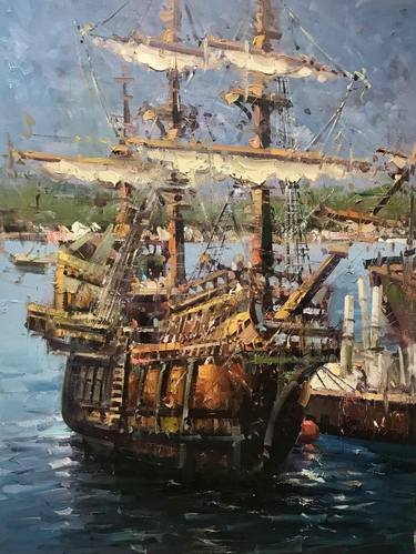 Original Sailboat Paintings by Mostafa Keyhani