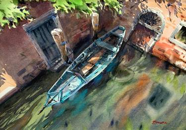 Print of Figurative Boat Paintings by Barnaba Salvador