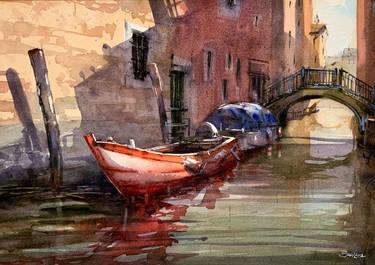 Print of Figurative Boat Paintings by Barnaba Salvador