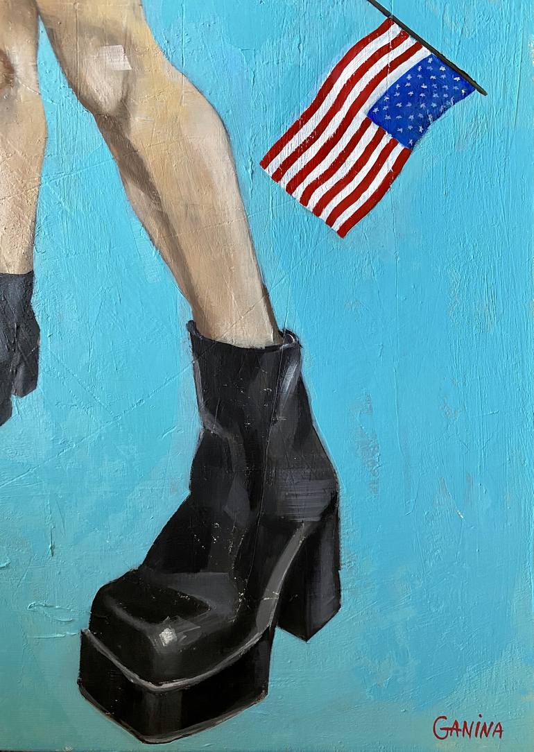 Original Fine Art Political Painting by Anna Ganina