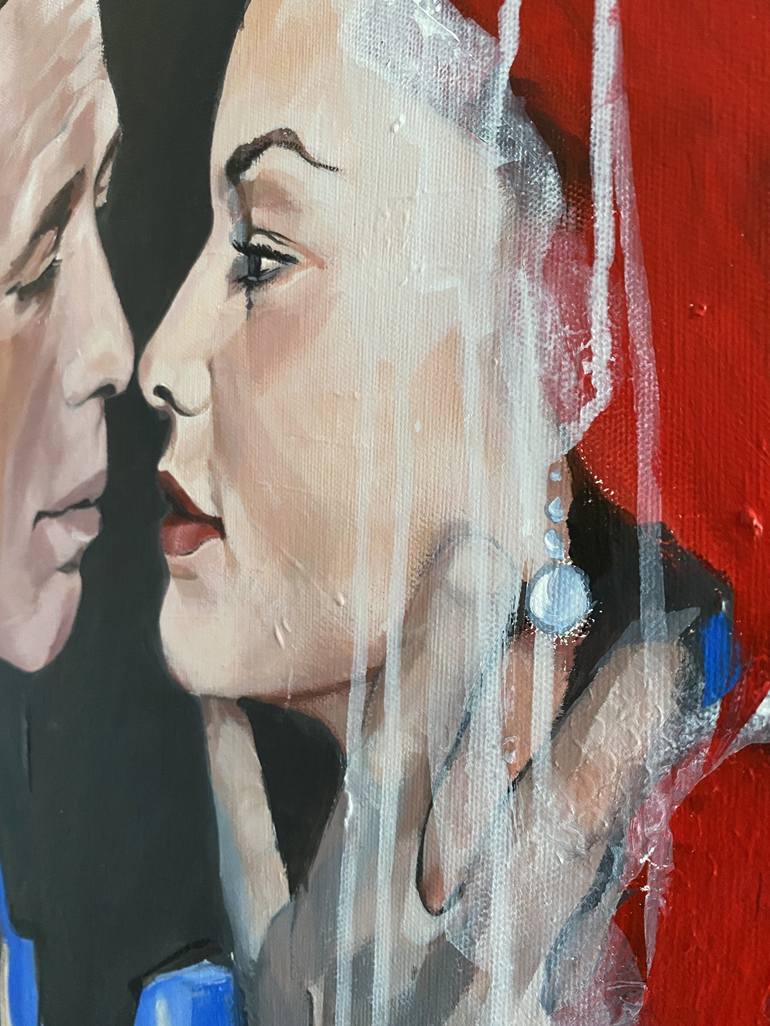 Original Figurative Love Painting by Anna Ganina