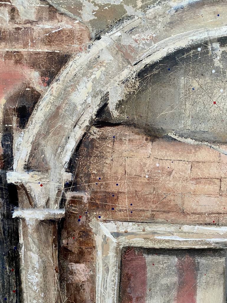 Original Modernism Architecture Painting by Anna Ganina