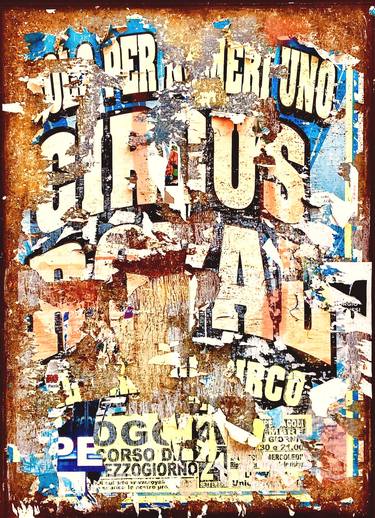 Print of Graffiti Collage by Carlo Inglese