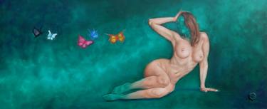 Print of Figurative Nude Paintings by Guille De Rosa