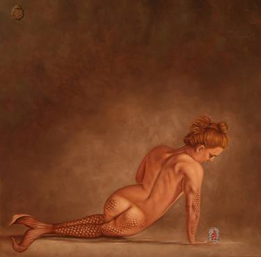 Original Nude Painting by Guille De Rosa