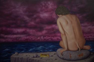 Original Nude Painting by Guille De Rosa