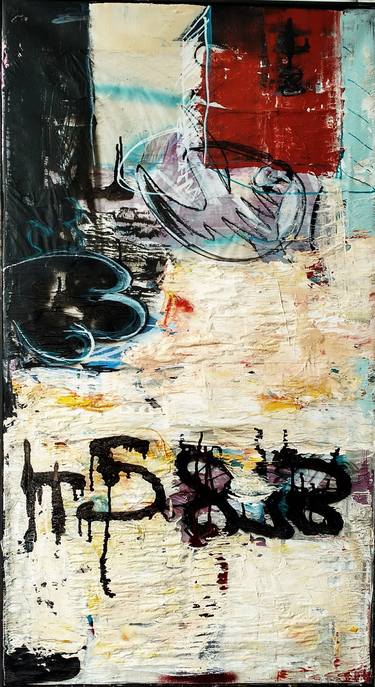 Original Abstract Expressionism Abstract Painting by Geo Vidal